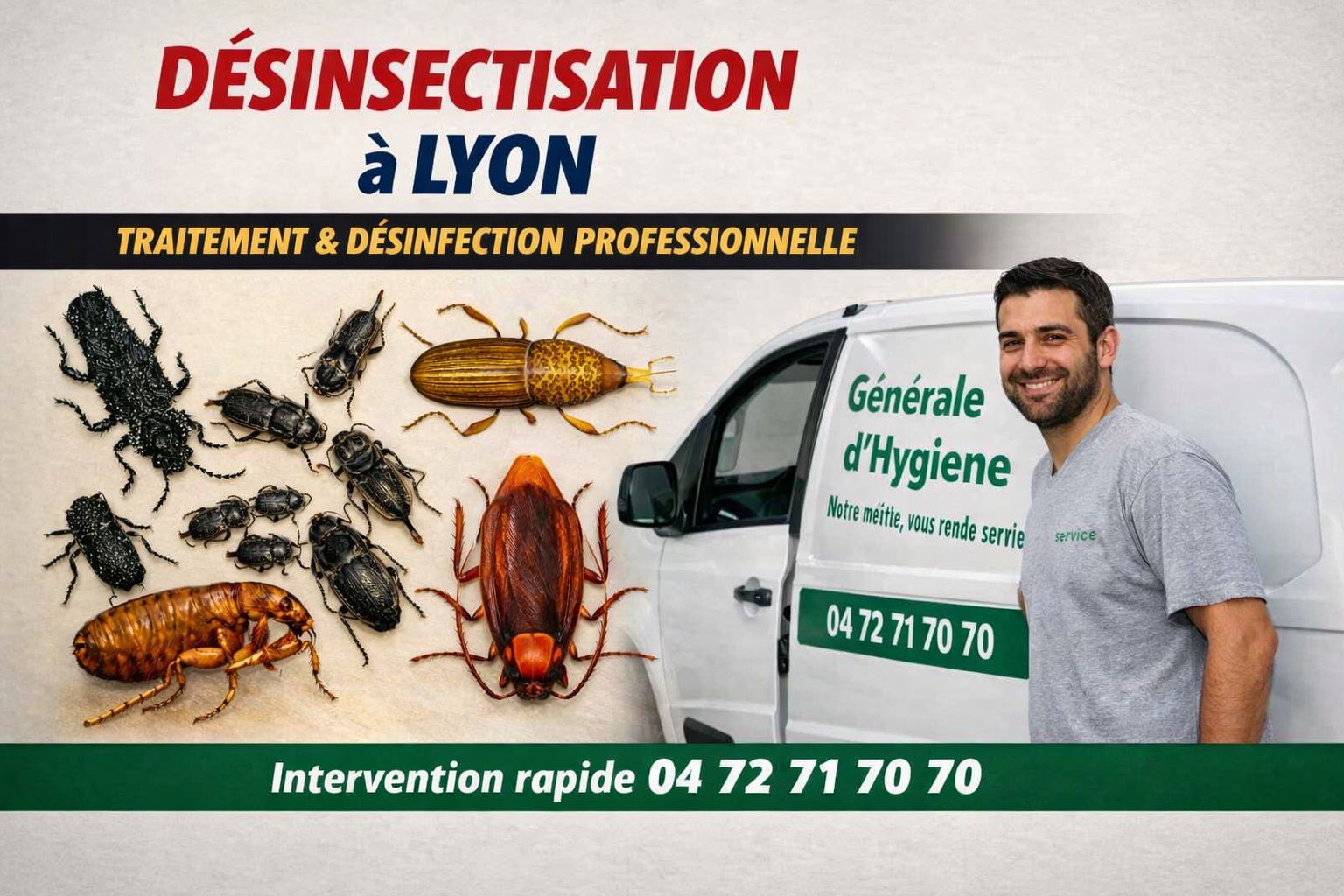 Désinsectisation professionnelle Lyon