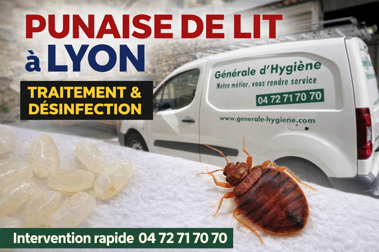 Traitement contre les punaises par professionnel